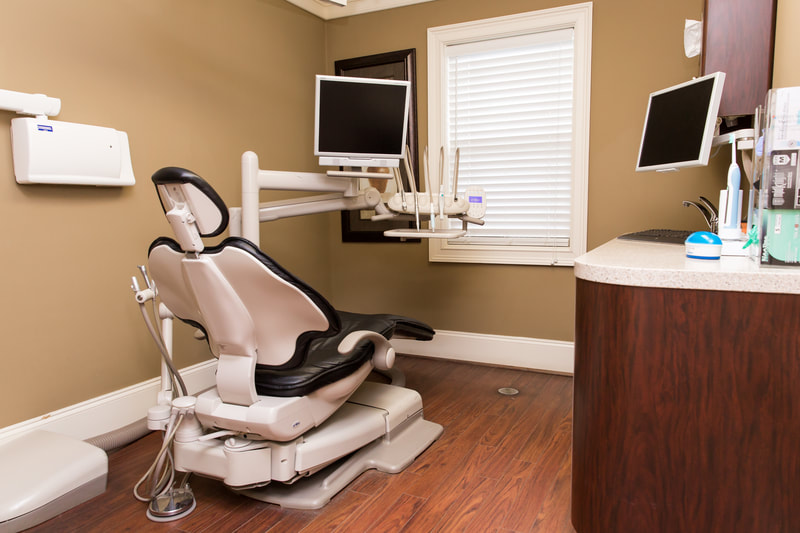 Bright, clean dental operatory at Americus Dental